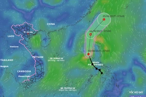 Biển Đông xuất hiện cơn bão số 1 năm 2021