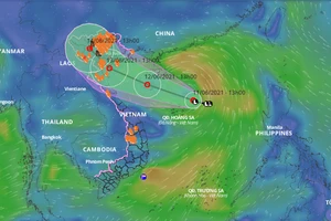 Ngày 12-6, áp thấp mạnh gây mưa lớn Bắc bộ và Trung bộ