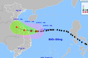 Bão số 5 cách bờ biển Quảng Trị-Quảng Nam khoảng 230 km