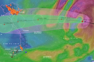 Đêm nay, bão Kompasu vào Biển Đông, hướng vào Thanh Hóa - Quảng Bình