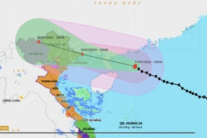 Bão số 1 giật cấp 15 di chuyển nhanh, đang cách Móng Cái 480 km