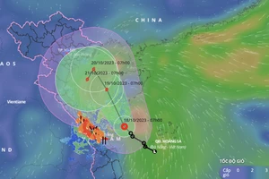 Trong hôm nay, áp thấp nhiệt đới có thể mạnh lên thành bão