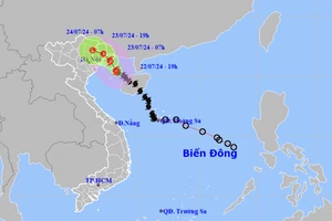 Bão số 2 giật cấp 13 đang cách Quảng Ninh - Hải Phòng 130km