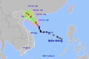 Bão số 2 đang rất gần vịnh Bắc Bộ, từ đêm nay miền Bắc mưa to
