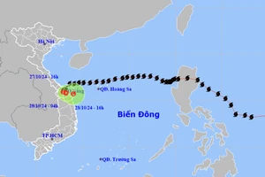 Bão Trà Mi suy yếu thành áp thấp nhiệt đới