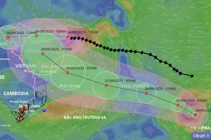 Từ đêm nay, bão số 9 gây mưa ở nhiều tỉnh miền Bắc