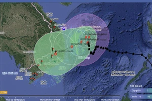 Bão số 15 giảm còn cấp 9, tàn dư của bão Senyar tan dần trên Biển Đông