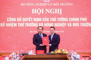 Bộ Nông nghiệp và Môi trường có Thứ trưởng mới