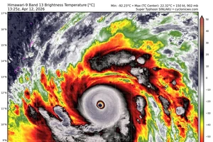 Siêu bão Sinlaku mạnh nhất thế giới kể từ đầu năm đến nay