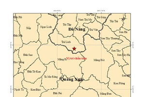 Đà Nẵng, Quảng Ngãi liên tiếp xảy ra 5 trận động đất 