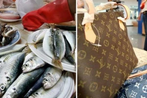 Cụ bà lấy túi Louis Vuitton 1.000USD... đi chợ đựng cá