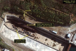 Triều Tiên đang đóng tàu ngầm tên lửa đạn đạo