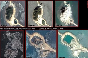 Nghi Triều Tiên xây đảo nhân tạo để phóng tên lửa