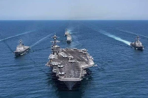 Tháng tới, tàu sân bay Mỹ áp sát bán đảo Triều Tiên