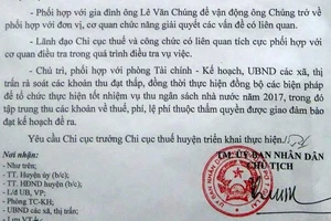 Cán bộ thuế trình diện sau nửa năm bỏ nhiệm sở