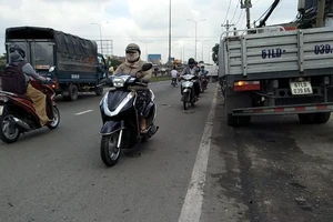 Hoảng với chạy ngược chiều trên quốc lộ 1A