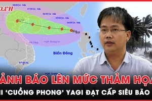 Cảnh báo thiên tai mức thảm họa khi 'cuồng phong' Yagi mức siêu bão