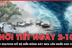 Dự báo thời tiết ngày 2-10: Bão Krathon đổ bộ biển Đông gây mưa lớn nhiều khu vực trên cả nước