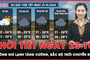 Dự báo thời tiết 23-10: Vùng núi Bắc Bộ chuyển rét khi không khí lạnh tăng cường