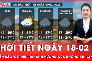 Dự báo thời tiết ngày 18-02: Miền Bắc mưa rét do ảnh hưởng của không khí lạnh