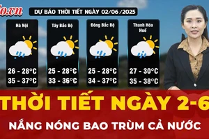 Dự báo thời tiết ngày 2-6: Hà Nội nóng như 'rang', Bắc Bộ và Trung Bộ nắng nóng kéo dài 