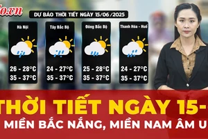 Dự báo thời tiết ngày 15-6: Miền Bắc nắng gay gắt, miền Nam mưa giông bất chợt