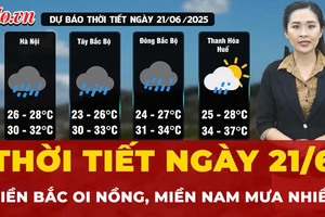 Dự báo thời tiết ngày 21-6: Miền Bắc ngày nắng đêm mưa, miền Nam mưa nhiều