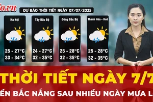 Dự báo thời tiết ngày 7-7: Miền Bắc ngày nắng, chiều tối và đêm có mưa