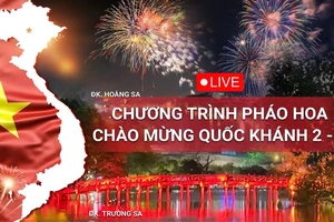 TRỰC TIẾP: Chương trình pháo hoa chào mừng Quốc khánh 2-9