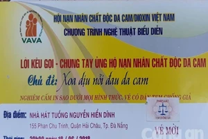 Mạo danh Hội nạn nhân chất độc da cam bán vé biểu diễn