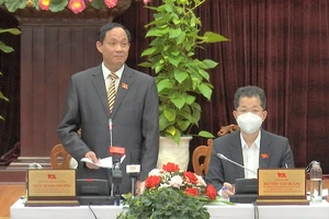 Phó Chủ tịch Quốc hội Trần Quang Phương làm việc tại Đà Nẵng