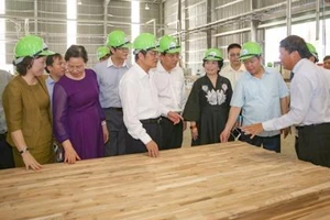 Phó Thủ tướng cắt băng khánh thành nhà máy gỗ 300 triệu USD
