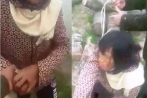 Xôn xao clip bắt giữ phụ nữ giả ngây để bắt cóc trẻ em