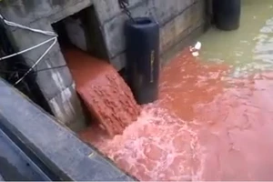 Chưa thể khẳng định video xả nước màu đỏ là ở Formosa 