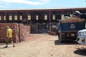 Sập tường, bốn phạm nhân bị thương