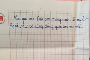 Rưng rưng lá thư nữ sinh lớp 5 gửi mẹ đi làm ở miền Nam 