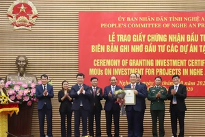Nghệ An thu hút 2 dự án đầu tư 400 triệu USD