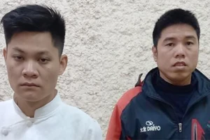 Hồ Sỹ Hà (trái) và Phạm Ngọc sang bị bắt giữ. Ảnh: CA