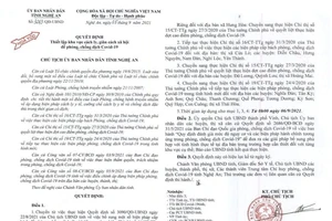 Nghệ An hỏa tốc tiếp tục thực hiện Chỉ thị 16 ở 5 huyện và TP Vinh, Cửa Lò 