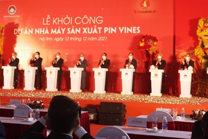 Khởi công dự án nhà máy Sản xuất Pin VinES 4.000 tỉ đồng ở Vũng Áng 