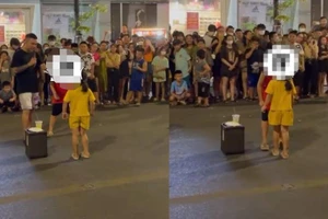 Công an sẽ làm việc với người đưa trẻ em ra 'ghép đôi' ở phố đi bộ TP Vinh 