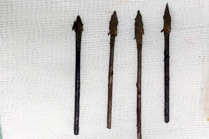 Bé trai 11 tuổi trúng 4 mũi tên sắt găm vào vùng mặt