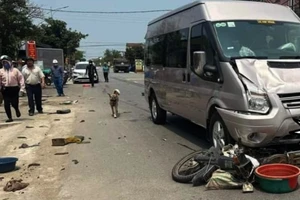 1 phụ nữ đi bán cá bị ô tô tông tử vong