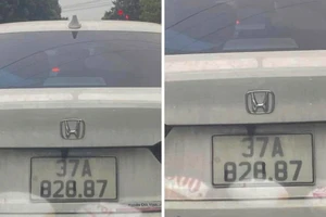 Lộ tẩy việc dán sửa biển số xe, chủ xe ô tô bị phạt tiền