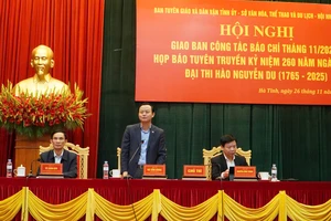 Hà Tĩnh thông tin về lễ kỷ niệm 260 năm Ngày sinh Đại thi hào Nguyễn Du