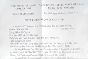 Công an Tây Ninh bác khiếu nại của gia đình bà mót mì chết
