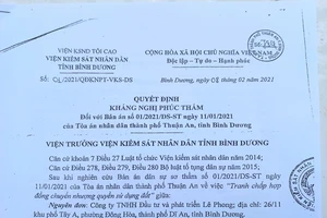 Kháng nghị vì điều tra, thu thập chứng cứ chưa đầy đủ