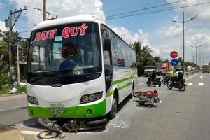 Tai nạn liên hoàn trên đường dẫn cao tốc Trung Lương