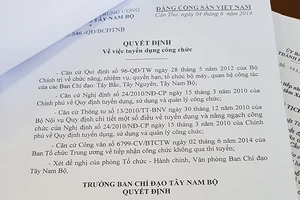 Chưa thu hồi quyết định bổ nhiệm ông Vũ Minh Hoàng