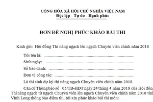 Nhiều “sếp” ở Vĩnh Long thi rớt chuyên viên chính